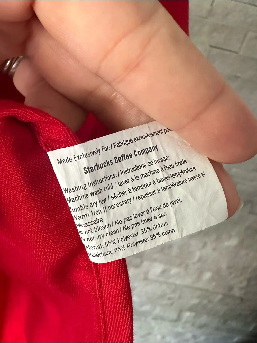 Starbucks bold red